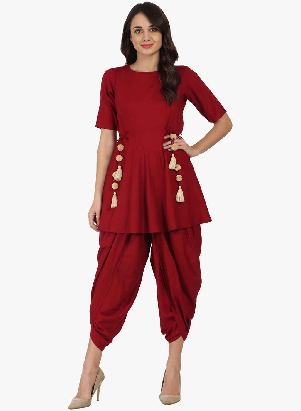 dhoti kurti girl