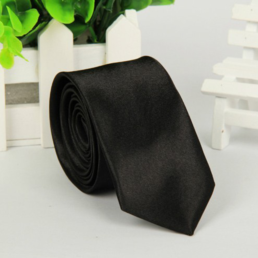 Solid Black Tie For Men – Saad Ibrahim